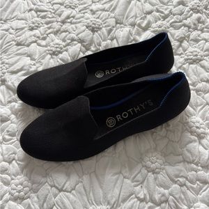 Rothy's Black Knit Slip-On Flats